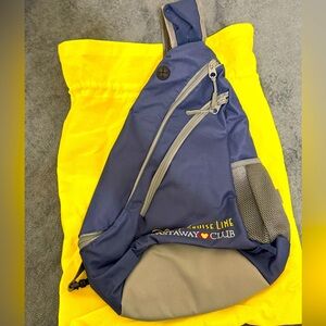 Disney cruise line Castaway Club sling bag with dust bag